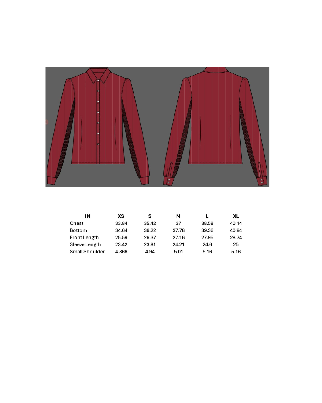 Vaquera Sunshirt - Cranberry Pinstripe